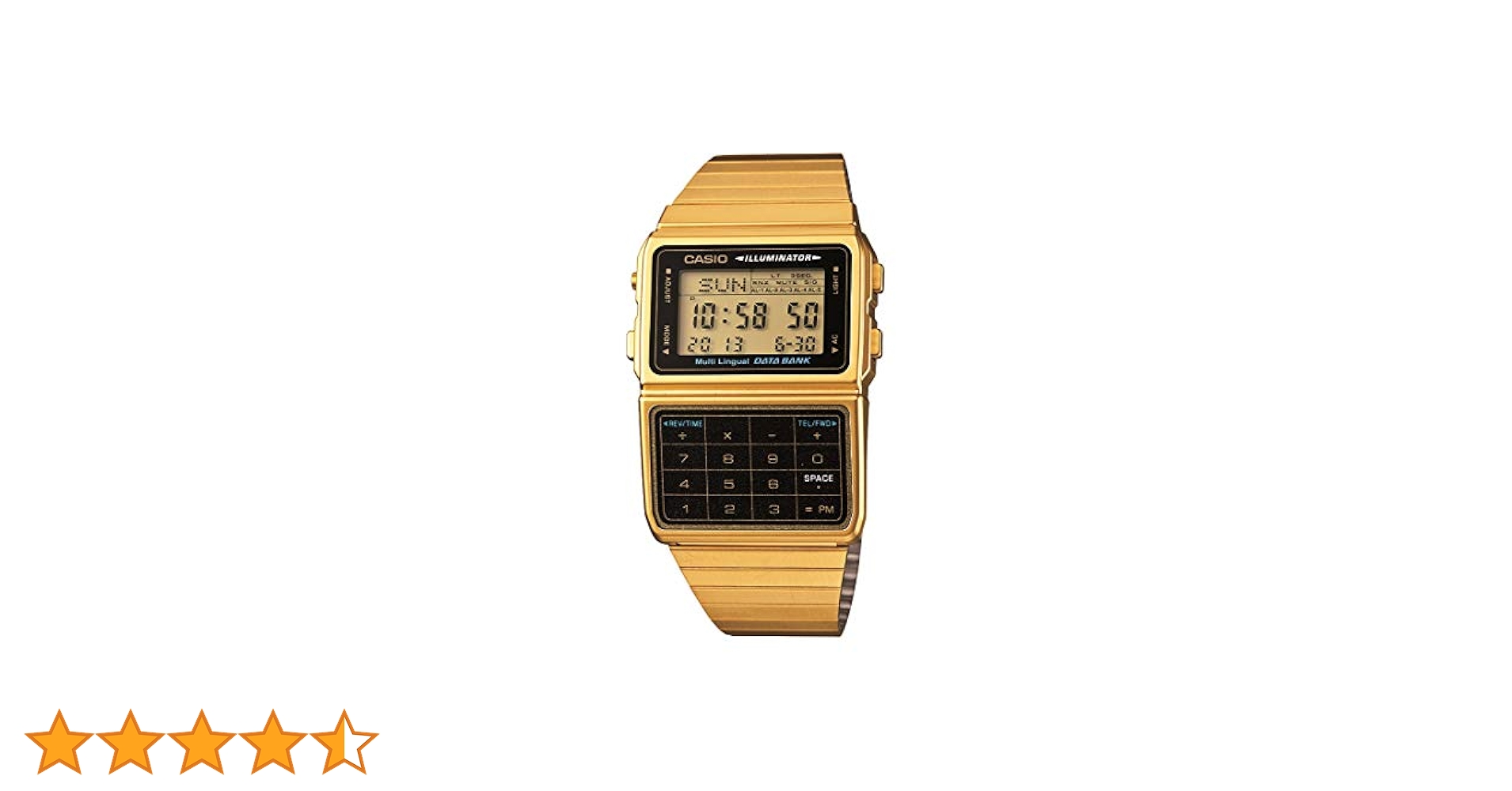 CASIO DATA BANK ゴールド デジタル腕時計　アルバ　２本セット Amazon.co.jp: カシオ CASIO データバンク DATA BANK 腕時計